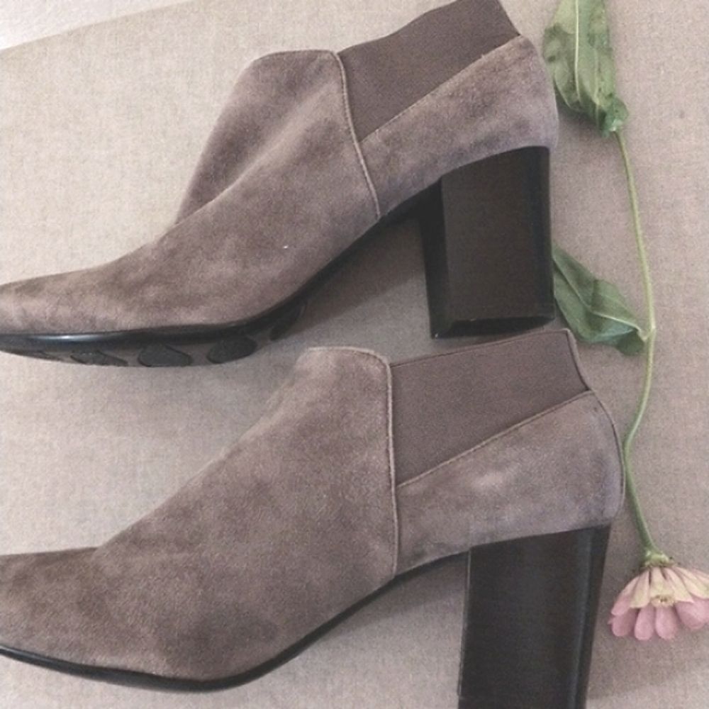 Vaneli Suede Booties - Picture 3 of 12